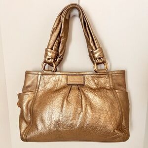 Coach Vintage Metallic RoseGold Soho Leather Handbag